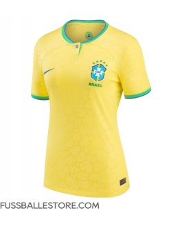 Günstige Brasilien Heimtrikot Damen WM 2022 Kurzarm